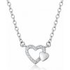 Sofia Strieborný náhrdelník so srdiečkami IS028CT298-38-45