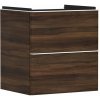 Hansgrohe Xelu Q Umývadlová skrinka, 63x58x50 cm, 2 zásuvky, tmavý orech/matná biela 54026700-HG