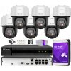 Hilook by Hikvision Súprava na IP monitoring 4 Mpx, 6 otáčacích PTZ kamier N4MP-P, Smart Hybrid Light, 8-kanálový PoE rekordér - HiLook od Hikvision