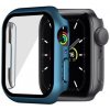 AppleKing matné ochranné puzdro s tvrdeným sklom pre Apple Watch 45 mm - modré - možnosť vrátiť tovar ZADARMO do 30tich dní