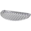 MagicHome Miska 33x19x2.0 cm, 4 ks, polkruhová, perforovaná, ALU