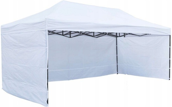 TENTS Rozkladací stan 3x4,5 biely