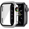 AppleKing matné ochranné puzdro s tvrdeným sklom pre Apple Watch 41 mm - strieborné - možnosť vrátiť tovar ZADARMO do 30tich dní