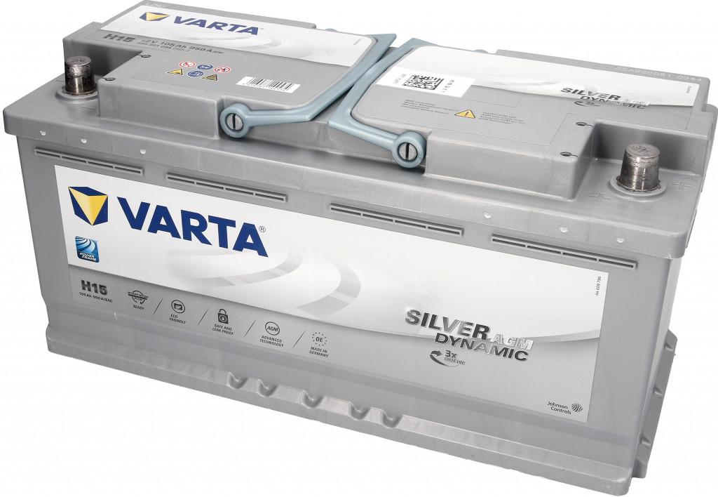 Varta Silver Dynamic AGM 12V 105Ah 950A 605 901 095 od 223,3 € - Heureka.sk