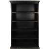 Clayre & Eef Čierna antik drevená knižnica Christiane - 116*36*195 cm - Clayre & Eef