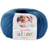 Pletacia vlna Alize BABY WOOL 279 modrá