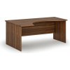Ergonomický kancelársky písací stôl PRIMO WOOD, 180x120 cm, ľavý, orech