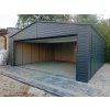 Plechová garáž 6 × 6 m so segmentovou bránou a elektrickým pohonom | SPG_0002