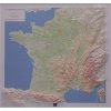 nástěnná mapa France (Francie) reliéfní 102x92 cm