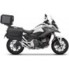 Kompletná sada čiernych hliníkových kufrov SHAD TERRA BLACK, 37L topcase 36L/36L bočné kufre, vrátane montážnej sady a platne SHAD HONDA NC 750 X