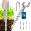 Základňa stĺpa kotva u skrutkovateľná do zeme oceľ 140x720 mm sada 2 ks.