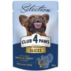 Club 4 Paws Premium Plus Selection pre dospelých psov s kačicou a moriakom v omáčke 85g (8049)