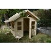 domceknazahradu.sk - Detský drevený domček TOYSHOP s pultíkom, farba natur, (1,7 × 1,8 m), DD_TOY
