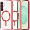 Techsuit Luxury Crystal MagSafe puzdro pre Samsung Galaxy S25 Plus – červené (Red)