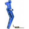 MAXX Hliníková CNC ADVANCED spoušť pro M4/M16 - TYPE A, modrá