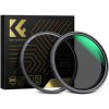 K&F Concept K&F 55MM, NANO-X-magnetický variabilný ND2-32 filter, HD, vodeodolný, proti poškriabaniu, zelený povlak, s mag. 35078