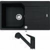Franke UBG 611-86 onyx s excentrom + Franke FC 9547.071 NOVARA PLUS onyx