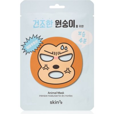 Skin79 Animal For Dry Monkey plátenná maska s vysoko hydratačným a vyživujúcim účinkom 23 g