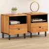 vidaXL Nočné stolíky 2 ks 40x33x46 cm akáciový masív 356862