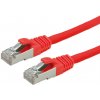 S/FTP (PiMF) Patchkábel LSOH 1m cat.6, červený, Cu