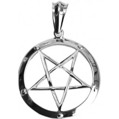 RiverSperky Přívěsek z chirurgické oceli Obrácený Pentagram OCPRIV220283