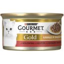 Krmivo pre mačky Gourmet Gold cat Sauce Delight s hovädziem v omáčce 85 g