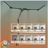 FK technics | LED Stmievateľná flexibilná stolná lampa LED/24W/230V 3000-6500K CRI 92 čierna | FK0249