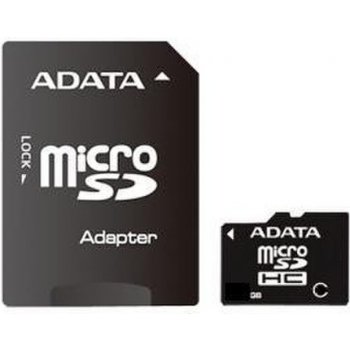 ADATA microSDHC 16GB class 4 + adapter AUSDH16GCL4-RA1