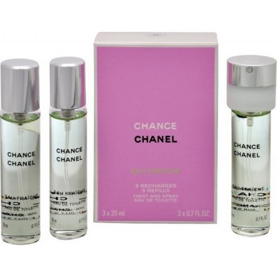 Chanel Chance Eau Fraiche toaletná voda náplně dámska 3 x 20 ml