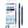 Sada popisovačov na kaligrafiu a ilustrácie Monami Color Twin Brush - Ocean Blue set, 6ks