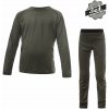 Detské tričko dl.rukáv + spodky SENSOR MERINO AIR SET olive green 140