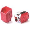 Prosperplast Set úložných boxů 10ks Bineer Short Set 180x98x118 červený