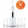 TrueLife AquaFloss Compact L100 / Ústna sprcha / 300 ml / 6x trysky / 3 režimy / časovač / displej / USB-C / IPX7 (TLCFMAFCL10WA)