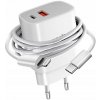 NABÍJAČKA SIEŤOVÁ 20W GaN USB-C USB PRE IPHONE 11 12 13 14 PRO MAX + KÁBEL