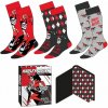 DC Comics Sada 3 ponožek DC Comics Harley Quinn, velikost 36-43