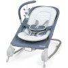 INGENUITY Lehátko masážne vibrujúce s melódiou Happy Belly™ Rock-to-Bounce - Chambray 0m+ do 9kg
