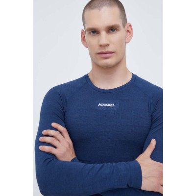 Hummel Tréningové tričko dlhým rukávom Mike potlačou 213759 modré