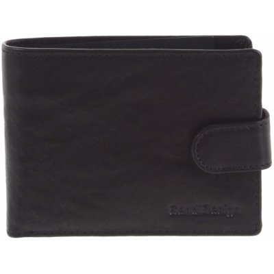 SendiDesign pánska kožená peňaženka Mheo čierna čierna