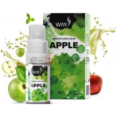 10ml Apple WAY to Vape E-LIQUID, obsah nikotínu 0 mg