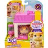 little live pets mini mama škrečok s prekvapením mláďat v domčeku