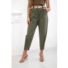 Kesi Włoski Summer Punto nohavice so zapínaním na nohavice khaki