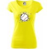 Baseball lopta v triku - Dámske tričko Pure - 2XL ( Citrónová )