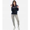 TUTA DONNA 101 CON BANDA E CAPPUCCIO IN FLEECE BLU/GRIGIO CHIARO Tg. L