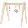 New Baby Edukačná Drevená Hrazdička S Hračkami