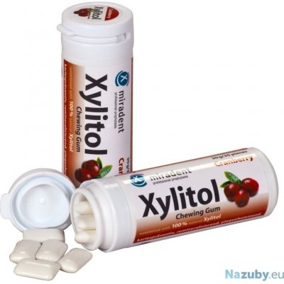 Miradent Xylitol brusinka 30ks