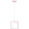 Luminex | Detský luster na lanku SWEET 1xE27/15W/230V biela/ružová/motýľ | LU9408