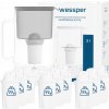 Sklenená filtračná kanvica Wessper D2 BOROSILICATE 3l sivá + 10x filter