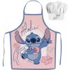 Detská zástera s kuchárskou čiapkou Stitch Aloha