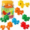 Montessori figúrky Jednorožce skladacia sada Match the Letters 13 ks