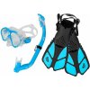ACRA Detská šnorchlovacia súprava 3 v 1, modrá